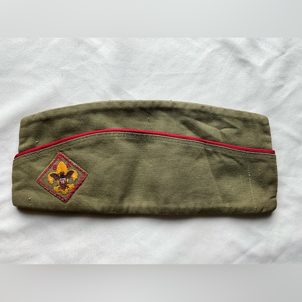 Vintage Boys Scout of America Garrison Cap Hat Size Medium